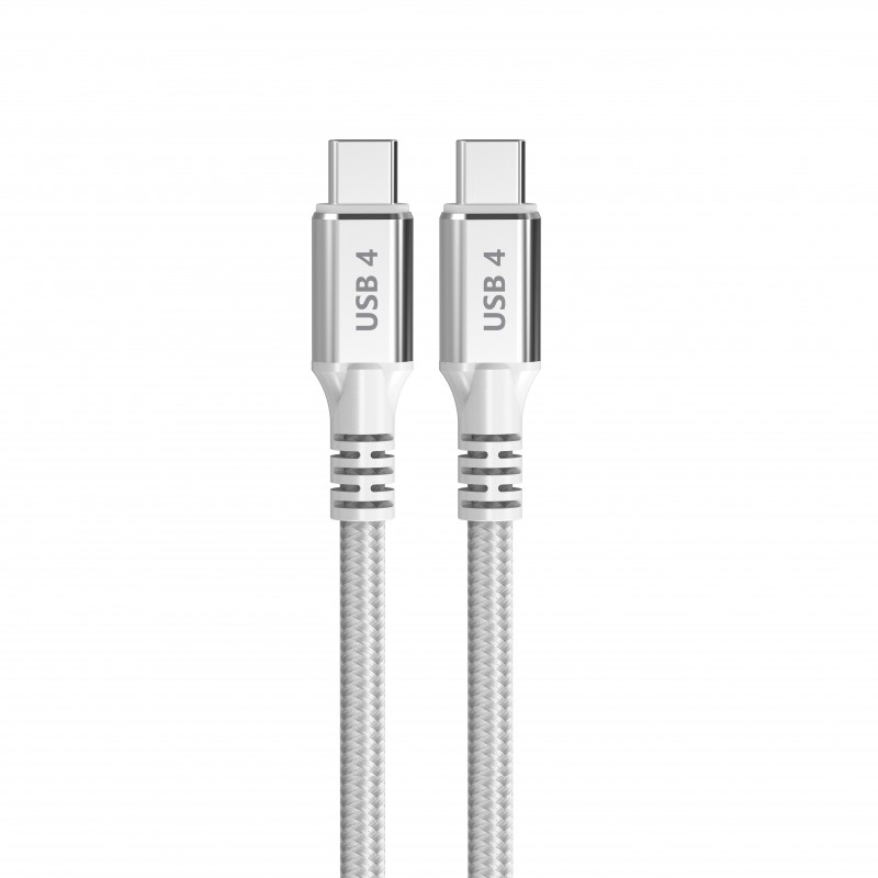 Cable Dcu USB C a USB C 1,5M 240W/40G blanco